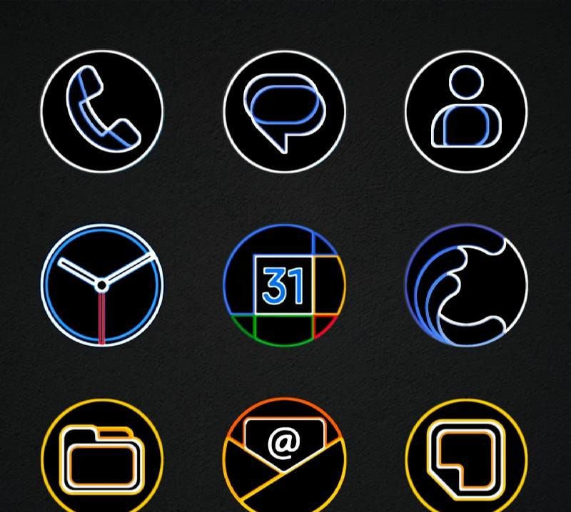 Pixly Dark - Icon Pack screenshot 1