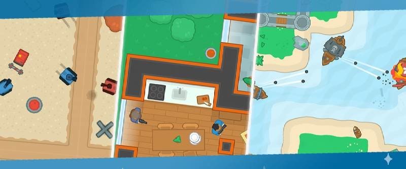 Mini Wars 1-2 Player Fight Sim screenshot 1