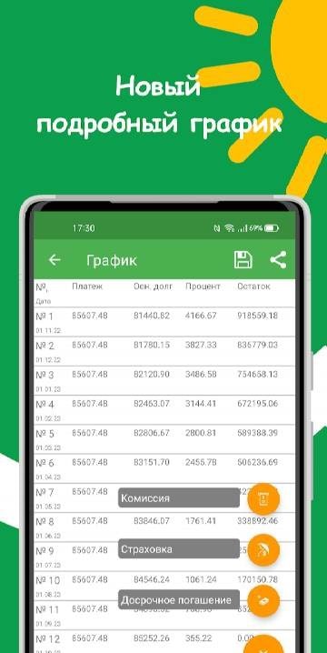 Loan calculator screenshot 2
