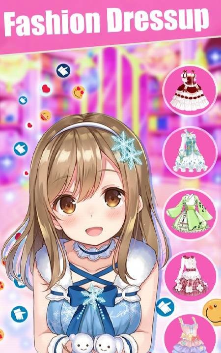 Anime Dress Up Makeover Games screenshot 2