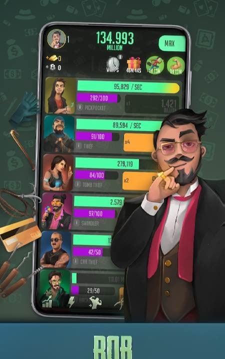 Idle Thieves: Gold & Adventure screenshot 2