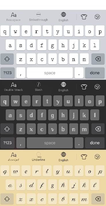 Fonts Keyboard - Cool Symbols screenshot 1