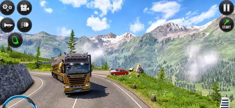 Euro Truck Simulator Driving Screenshot 2