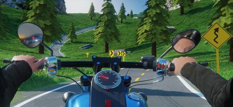 Motorcycle Long Road Trip Game screenshot 1