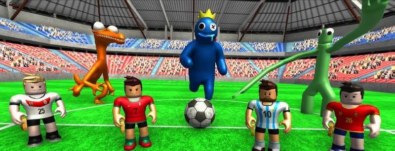 Rainbow Football Friends 3D gameplay screenshot 1