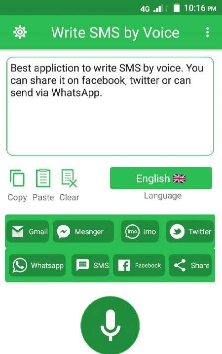 Write SMS by Voice - Voice Typing Keyboard screenshot 1