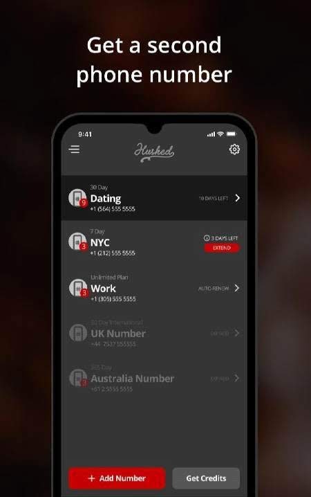 Hushed - Second Phone Number screenshot 1