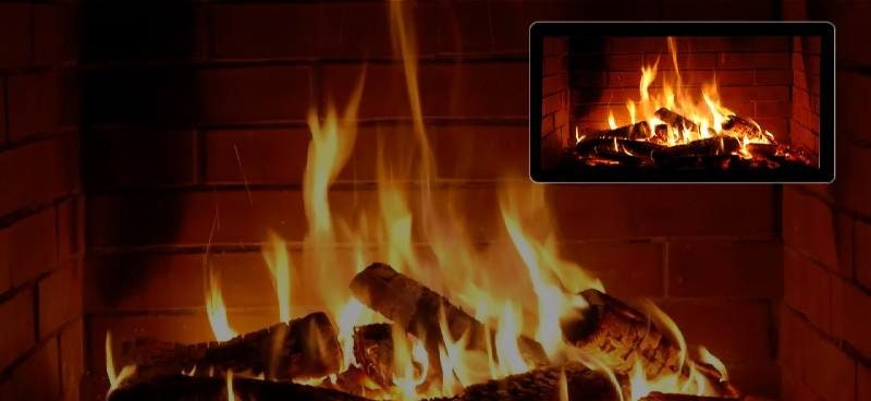 Virtual Fireplace HD screenshot 1