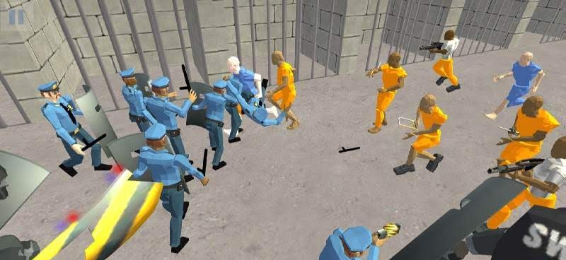 Battle Simulator: Prison & Police screenshot 1