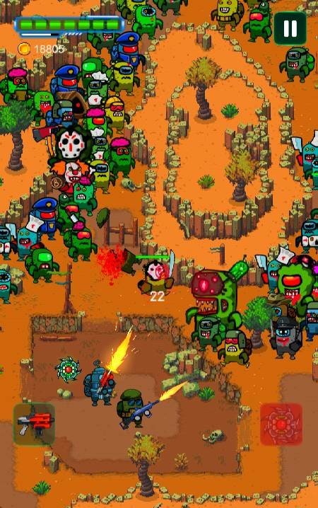 Zombie Space Shooter II gameplay screenshot 1
