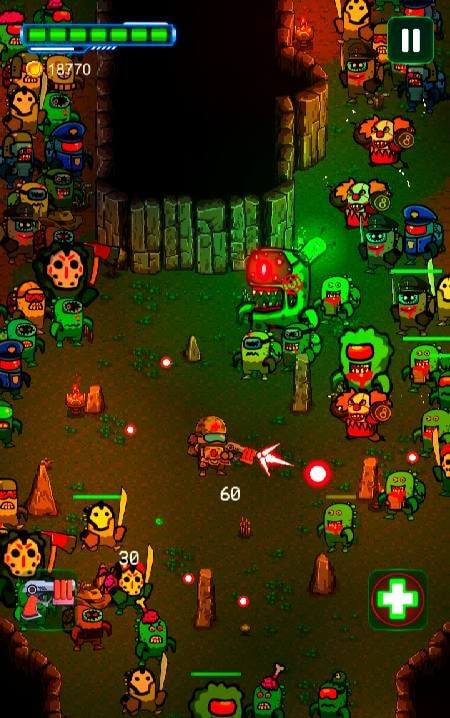 Zombie Space Shooter II gameplay screenshot 2