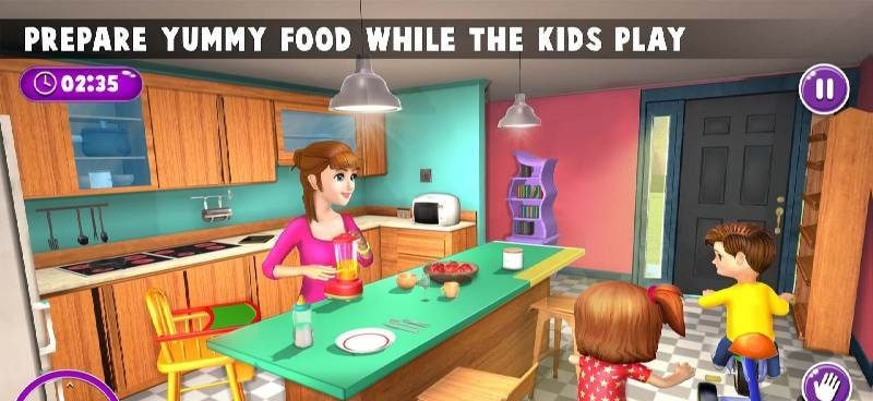 Virtual Mother Twins Baby gameplay screenshot 2