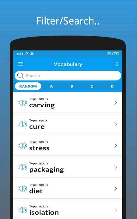 IELTS Advanced Words: Flashcards - Examples preview 2