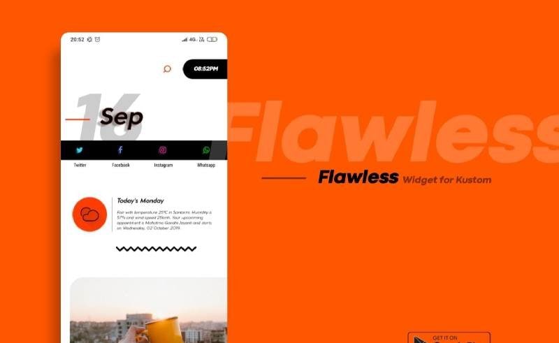 Flawless KWGT screenshot 4