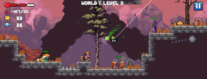 Cherry Knight : 2D Platformer gameplay screenshot 3