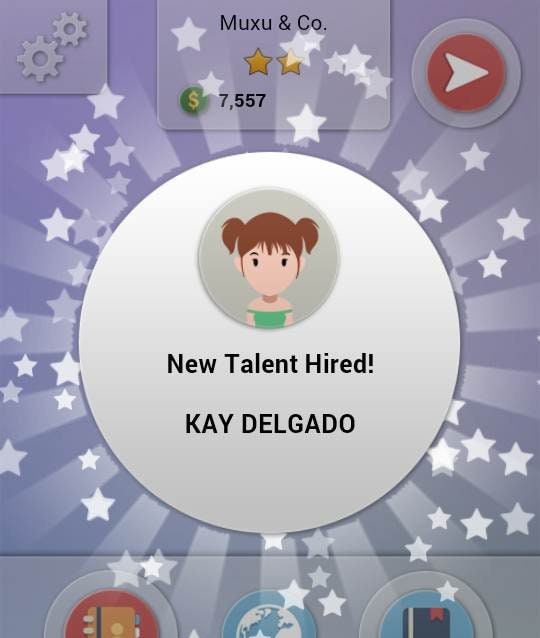 Actor Tycoon game interface