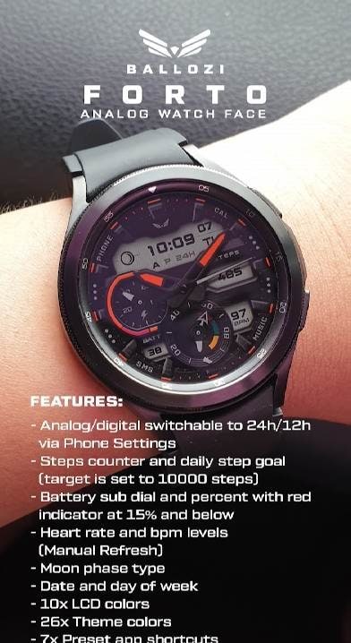 BALLOZI Forto Watch Face screenshot 1