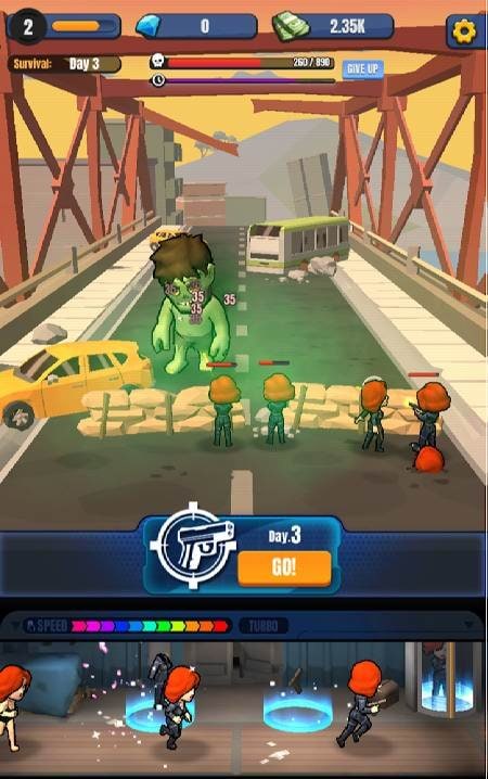 Idle Zombie Shooting gameplay screenshot 1