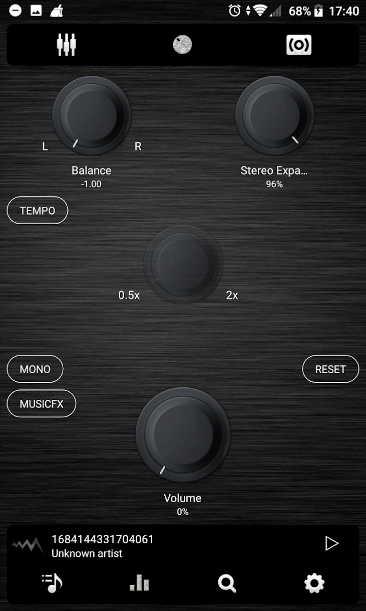 Poweramp v3 Simple Dark Skin screenshot 3
