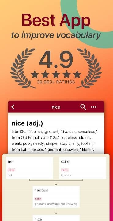 Etymonline - Dictionary & More screenshot 1