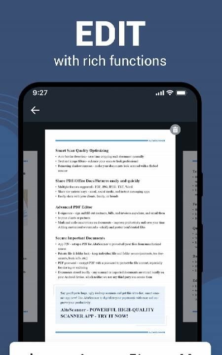 PDF Scanner App - AltaScanner Preview 3