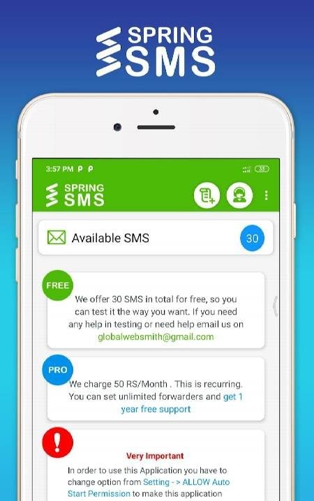 SMS Forwarder SMS Forwarder A screenshot 1