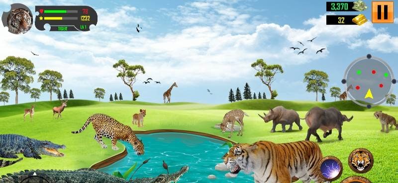 Wild Tiger Simulator Games 3D screenshot 2