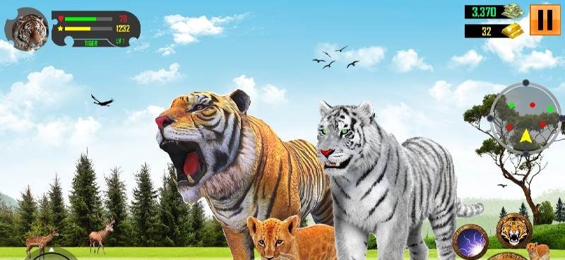 Wild Tiger Simulator Games 3D screenshot 1