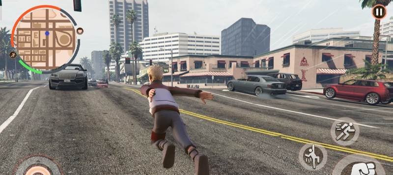 Rope Hero Ninja Storm gameplay screenshot 1