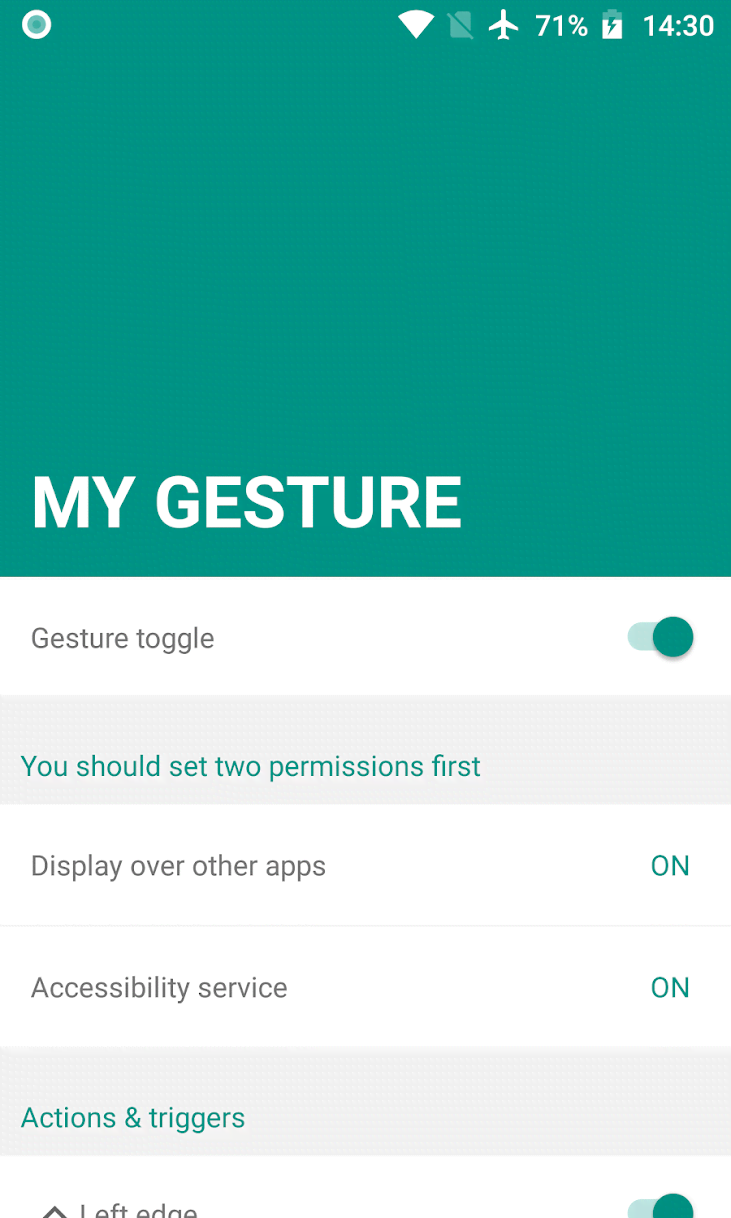 My Gesture - Edge navigation gesture screenshot 1