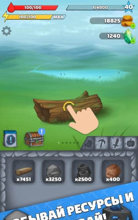 Survival Clicker gameplay screenshot 1
