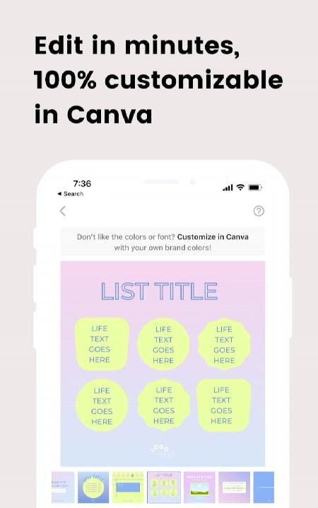 Kwote Cohesive Canva Templates screenshot 4