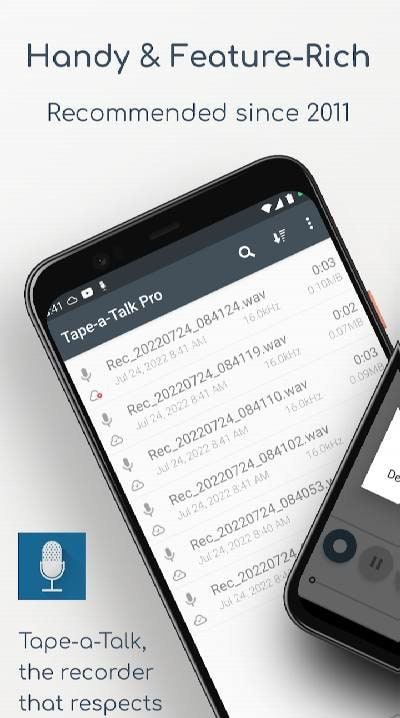 Tape-a-Talk Pro Voice Recorder screenshot 1