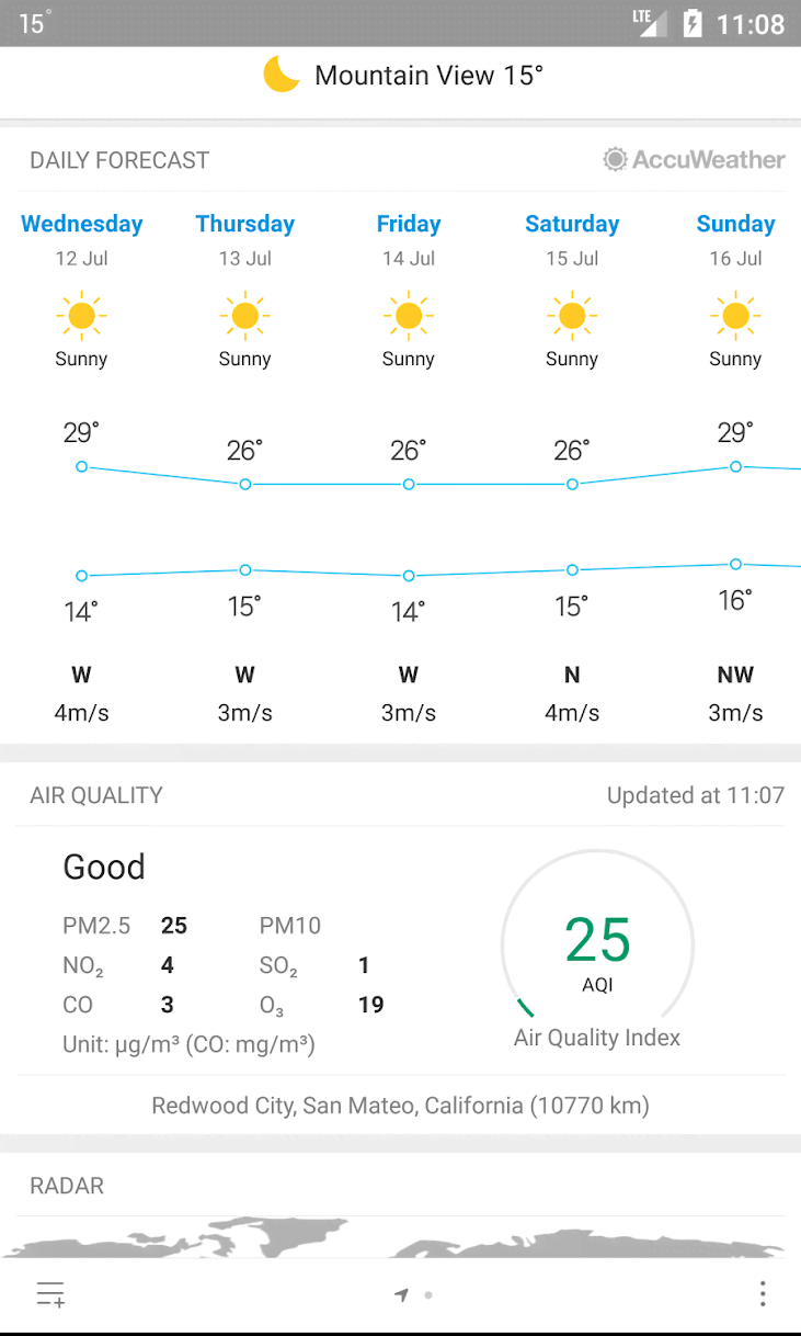 Weather M8 screenshot 3
