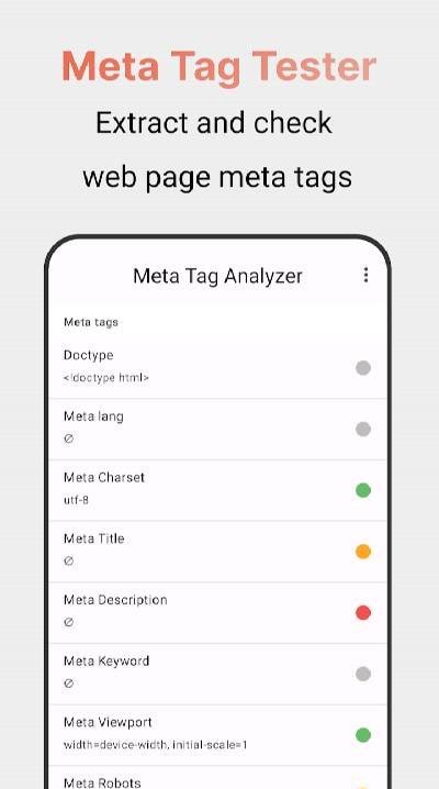 Metatag Analyzer Screenshot 2