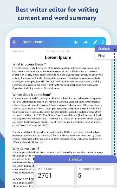 WriterPad – Write Novels, Screenplay, Journal, screenshot 3