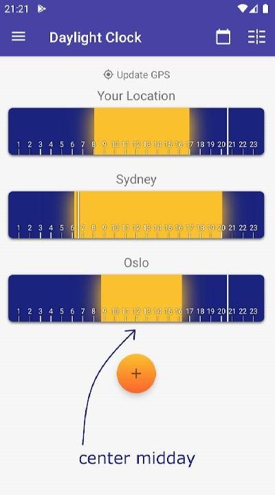 Daylight Clock: Sunrise/Sunset screenshot 2