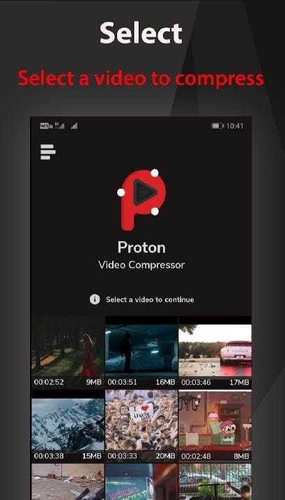 Prothon Video Compress | Resize & Shrink Videos screenshot 2