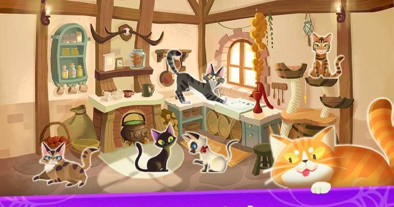 Witch & Cats - Match 3 Puzzle screenshot 4