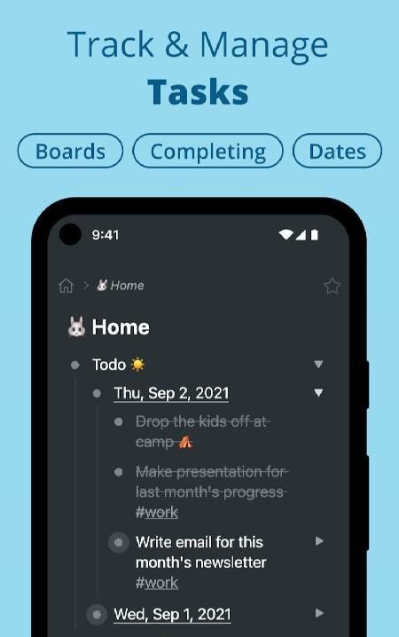 Workflowy - Notes, Lists, Outlines screenshot 3