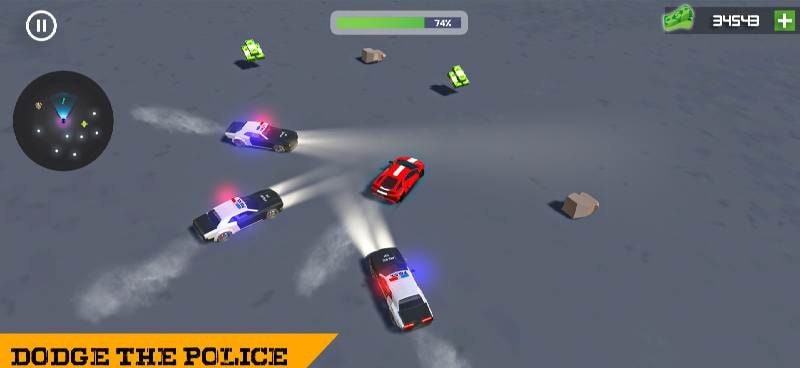 Dodge Police: Dodging Car Game gameplay screenshot 1