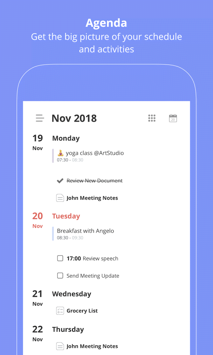 Edo Agenda Screenshot 2