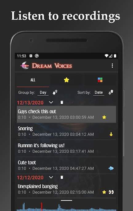 Dream Voices app preview 2