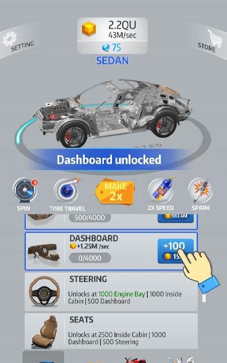 Idle Car gameplay screenshot 2