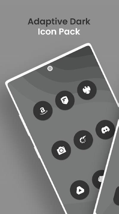 Adaptive Dark - Icon Pack screenshot 1