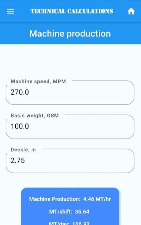 Papermaker Calc screenshot 4