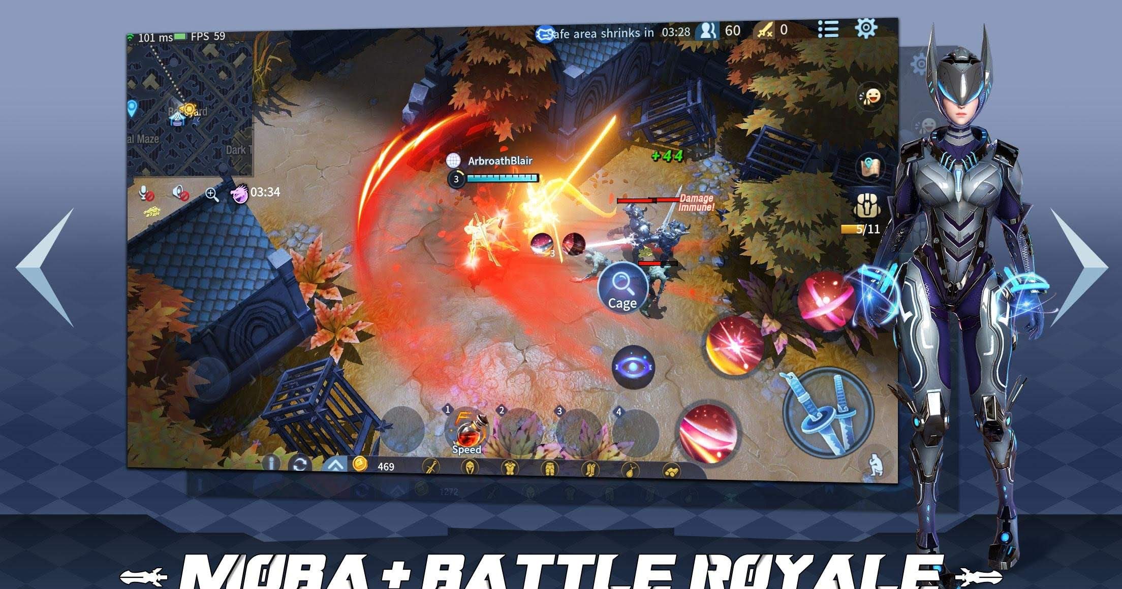 Survival Heroes - MOBA Battle Royale screenshot 2