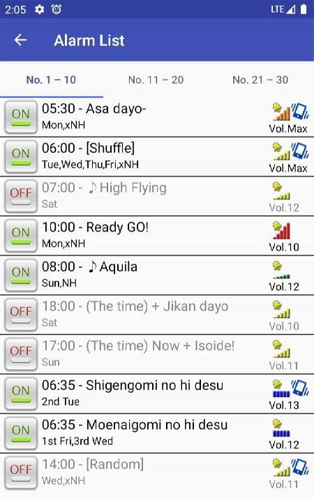 VoiceTimeSignal Pro for Galaxy main dashboard