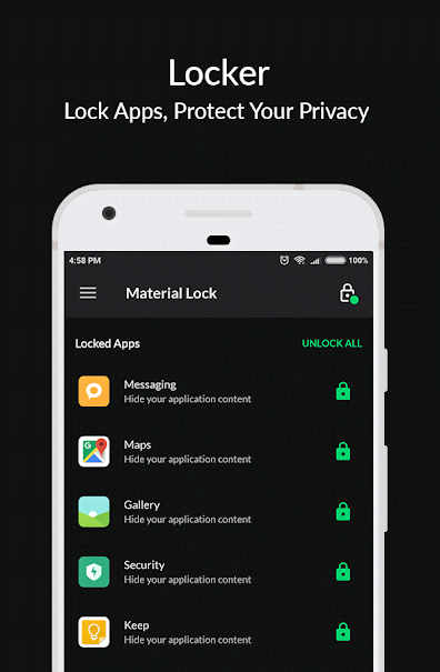 Material Lock - Applock & Fingerprint Lock Screenshot 1