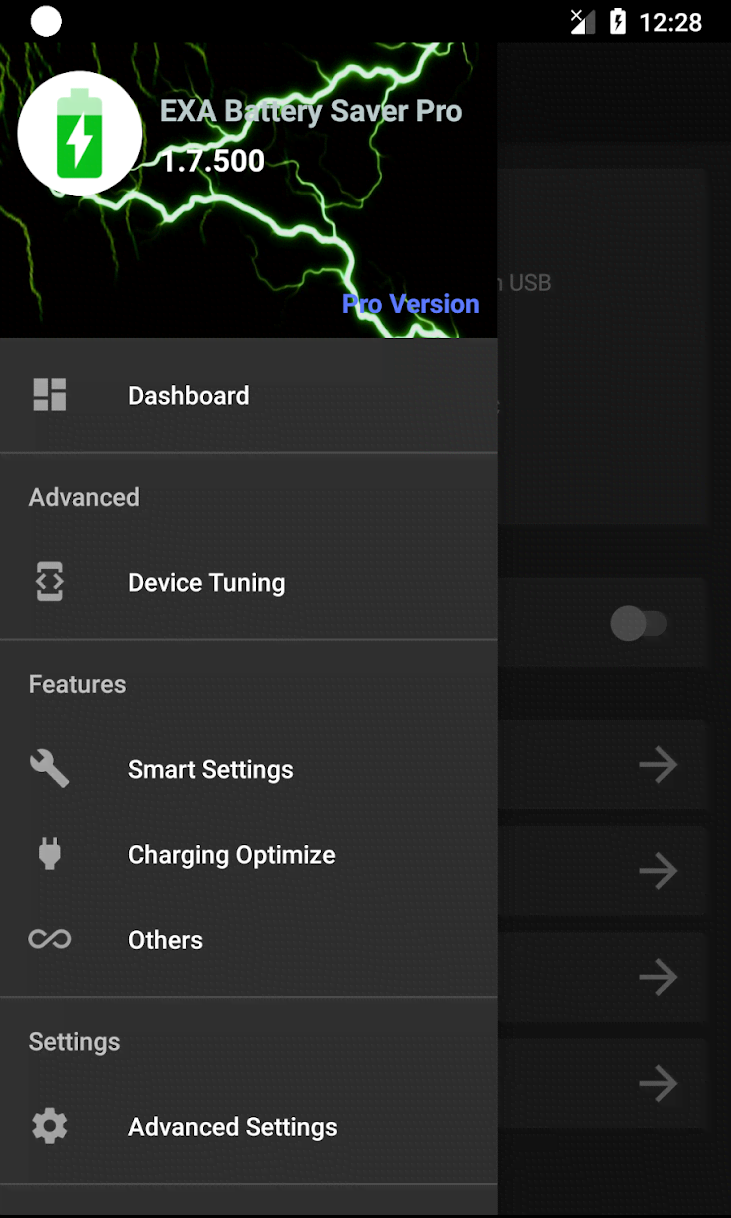 EXA Battery Saver Pro: Extend Battery Life screenshot 1